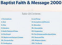 SBC Baptist Faith & Message 2000